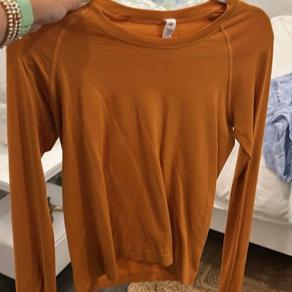 lululemon athletica Rust Long Sleeve Top